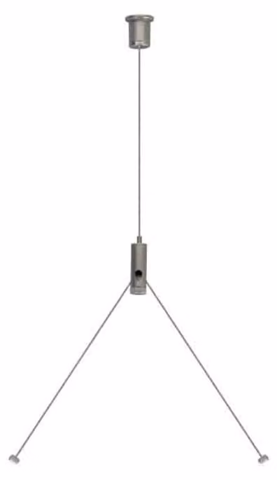 Cavo a Y trapezoidale, cilindro, 1,5 m, 1 pz - Cavo di sospensione per apparecchi di illuminazione ZSPT2Z190