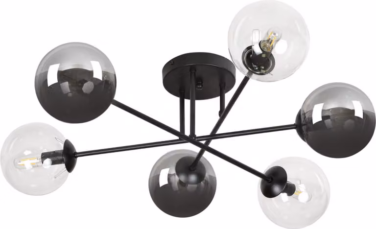 Lampadario Emibig 6xE14 40W BRENDI 6B BL/MIX 3 834/6B3