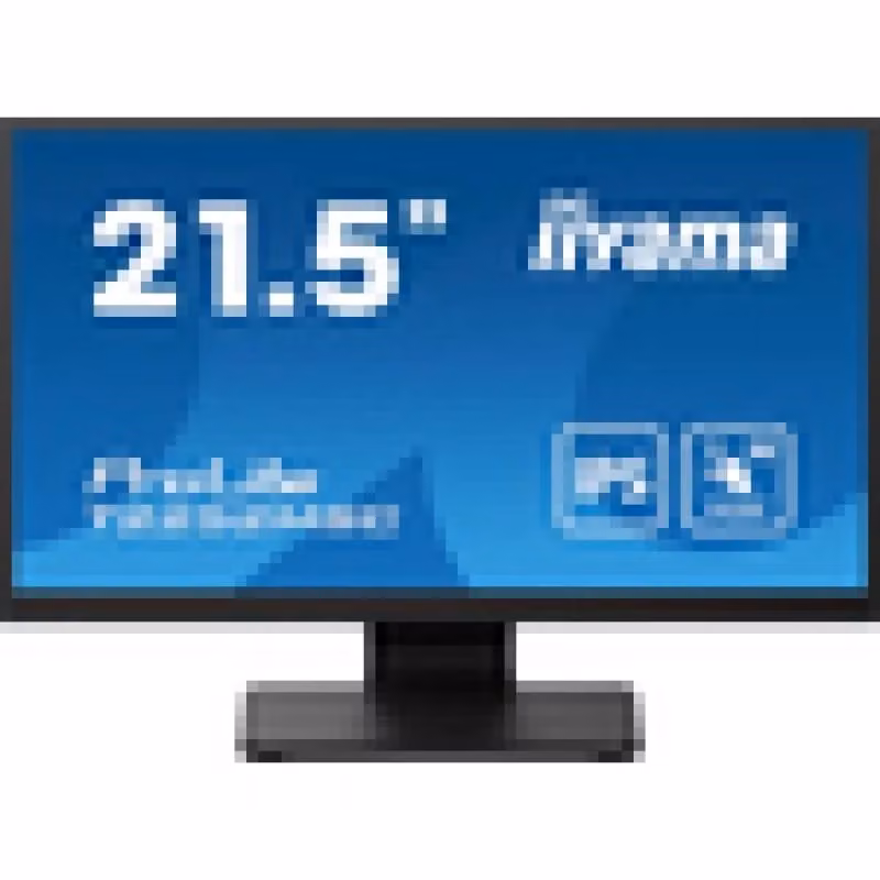 Monitor PC Iiyama Prolite T2252MSC-B2 da 54,6 cm (21.5") Full HD IPS Touch Screen Nero con HDMI, DisplayPort e USB-C – 2