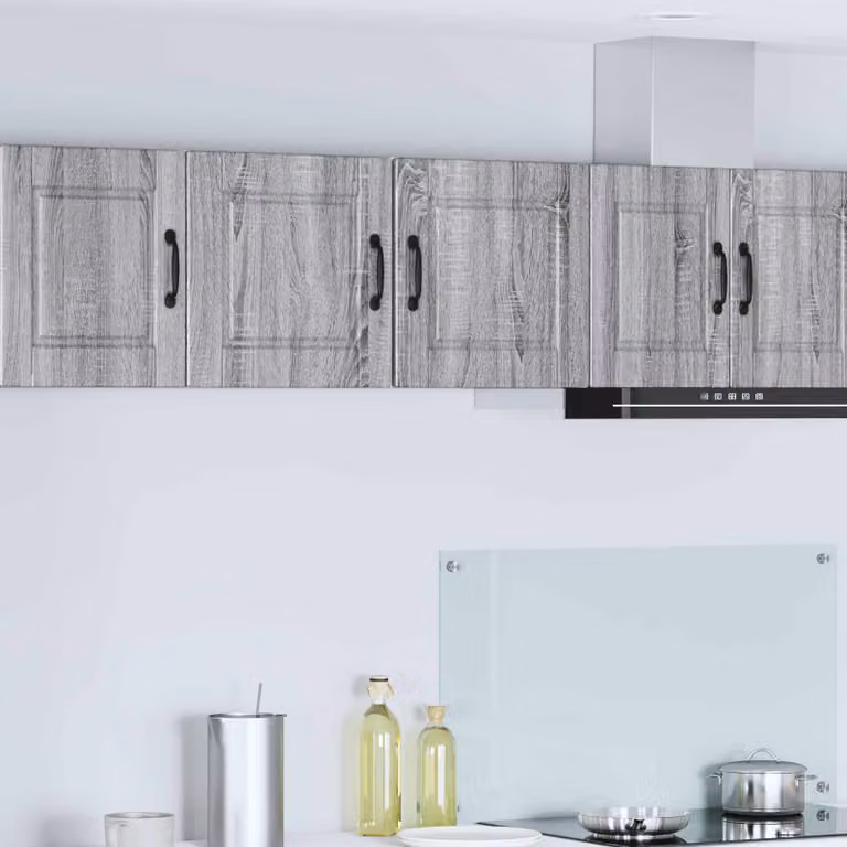 Set di 2 armadietti a muro vidaXL PORTO moderni per cucina in MDF Grigio L: 40 cm, P: 31 cm, H: 40 cm