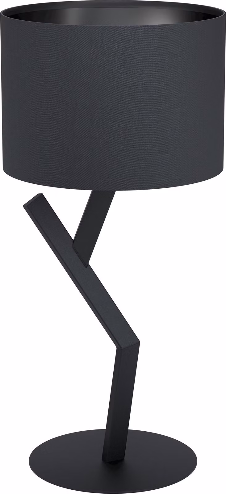 Lampada da tavolo EGLO Balnario, lampada da tavolo minimalista in tessuto, piccola lampada da terra, lampada di design per soggiorno con interruttore, E27