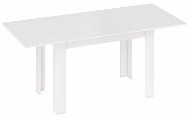 Tavolo da pranzo allungabile, 140/180 x 80 cm, bianco | Colore: Bianco | Dimensioni: 80x180x75 cm