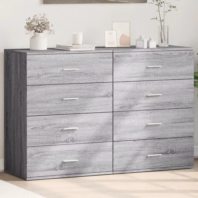 Credenze 2 pz Grigio Sonoma 60x39x80 cm in Legno Multistrato 3276628