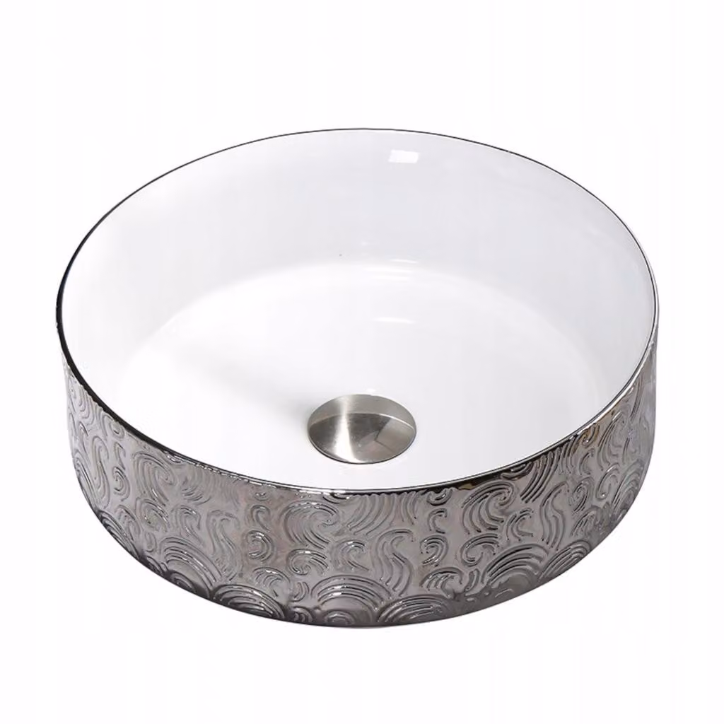 Lavabo Lavabo da appoggio Ovale Ceramica Lavabo Moderno Nuovo