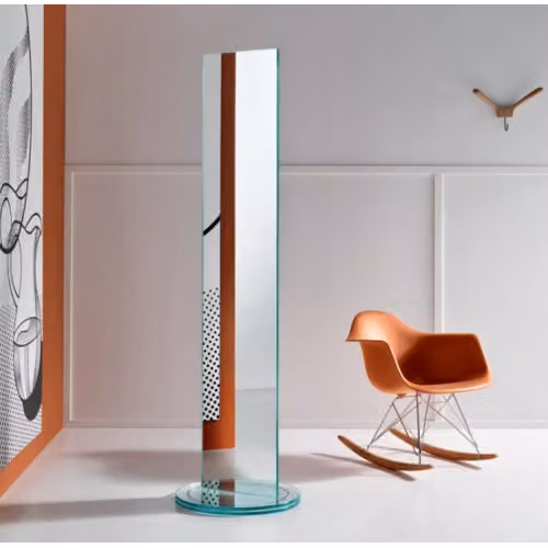 Specchio Soglia bifacciale su base rotante Tonelli Design