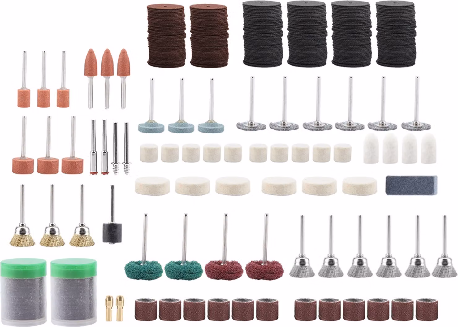 Kit di utensili rotanti, set di utensili rotanti, accessori per utensili rotanti, utensili rotanti per la levigatura, utensili rotanti per la smerigliatura