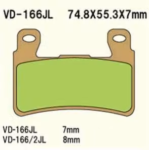 Vesrah Vd-166Jl Pastiglie Freno