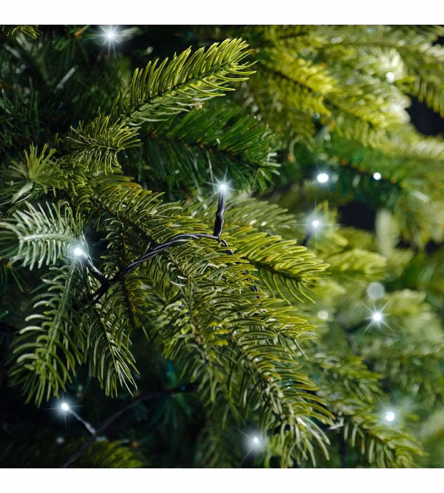 Lumineo Luci Natalizie da Esterni - 120 LED Bianco Freddo - 9 m