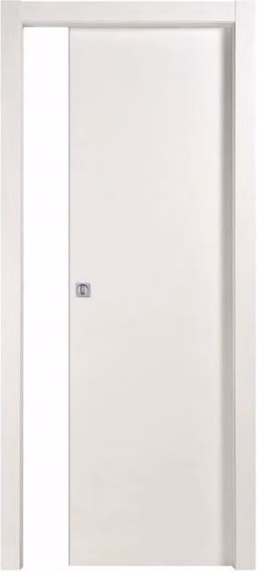 Porta Scorrevole Iperbriko Bianca in MDF e Legno H: 210 cm, L: 70 cm