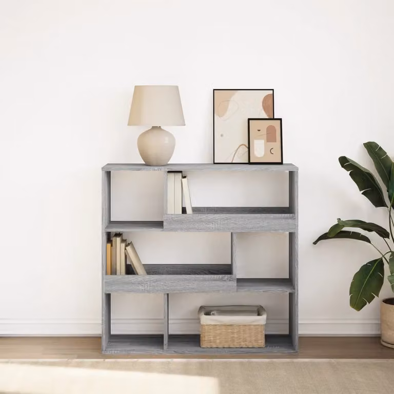 Libreria/Divisorio vidaXL Grigio Opaco L: 100 cm, P: 33 cm, H: 94,5 cm