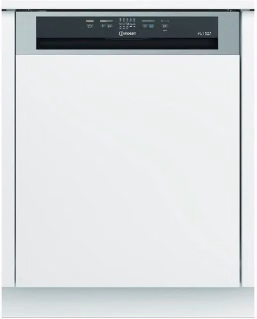 Lavastoviglie a scomparsa parziale Indesit I3B L634 X, 14 coperti, Classe Energetica D, Argento