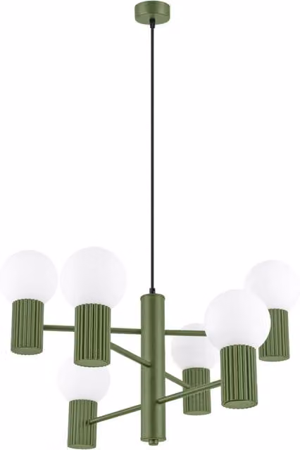 Lampadario HALO 6 verde oliva
