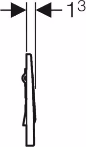 Geberit 241913FW1 Mambo BetPl. per UR-Strg.