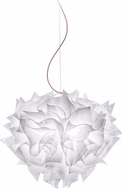 Lampada a sospensione Slamp Veli Couture bianca con altezza regolabile e design moderno