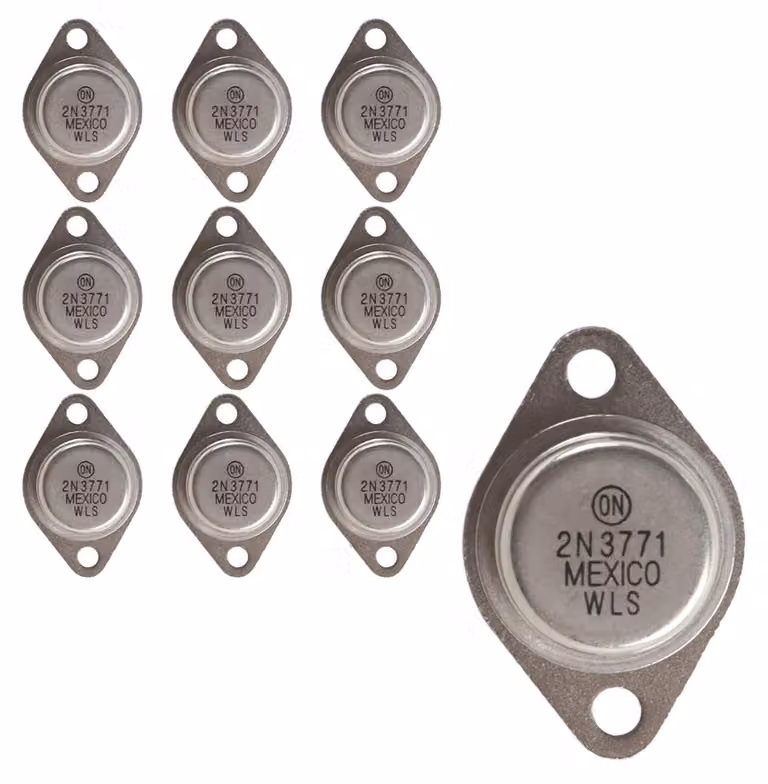 2N3771, transistor NPN, 40V, 30A, 150W, con dissipatore TO-3, confezione da 10 pezzi