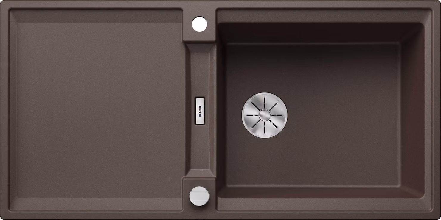 BLANCO ADIRA XL 6 S-F lavello da incasso SILGRANIT cafe da 60 cm con telecomando di scarico, con accessori