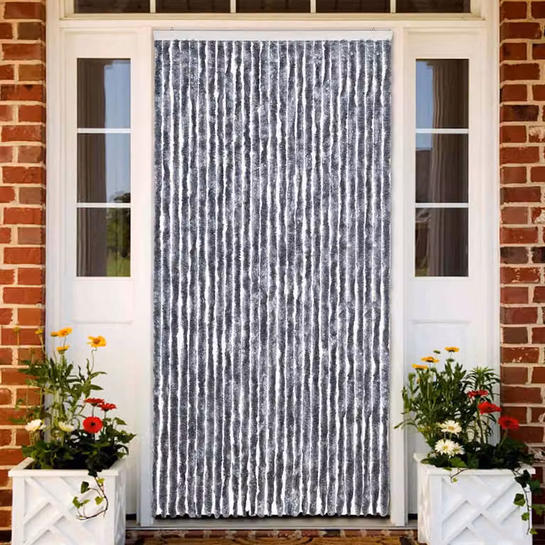 Zanzariera vidaXL in ciniglia grigio argento L: 118 cm, H: 220 cm