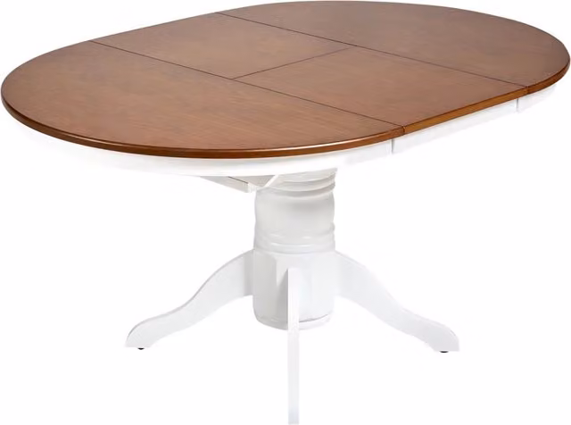 Tavolo da pranzo allungabile in legno di frassino 106/150 cm stile retrò vintage