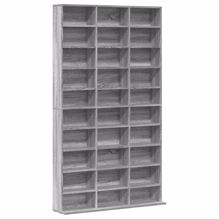 Mobile Porta CD vidaXL Grigio Sonoma in Legno Multistrato, L/P/H: 102 x 23 x 177,5 cm
