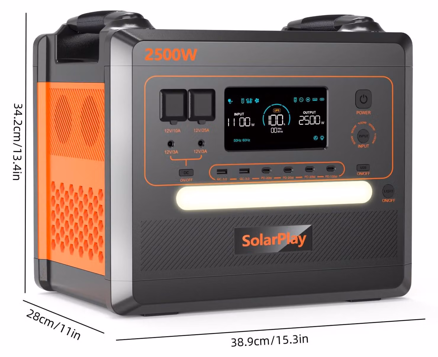 Generatore solare - Centralina di alimentazione portatile - Gruppo di continuità - Generatore per campeggio - Generatore di corrente