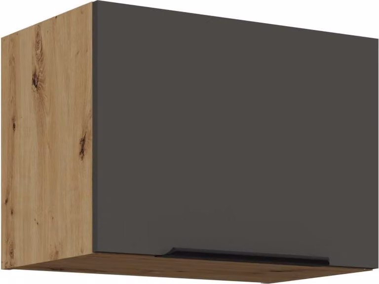 Cappa aspirante LUNARA - larghezza 50 cm, grafite / rovere artigianale