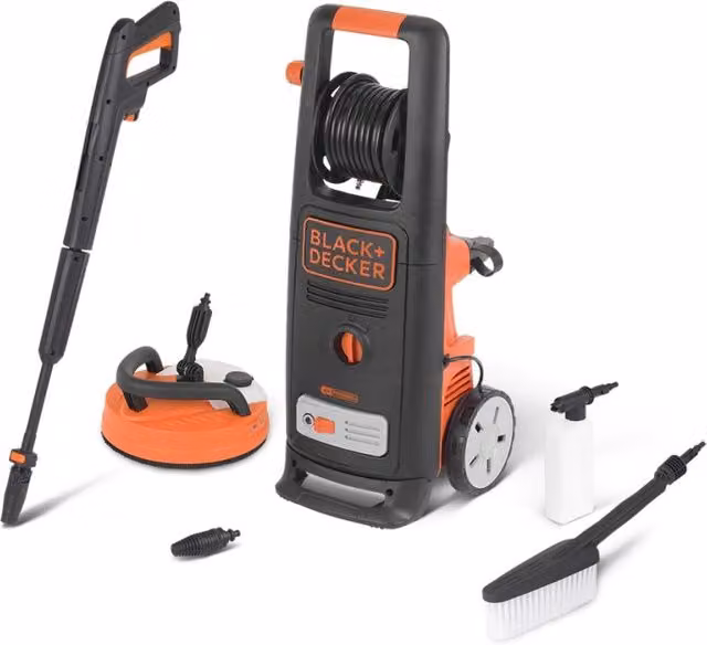 Black+Decker Idropulitrice BXPW2000PE ad Alta Pressione per Auto ed Esterni Casa, Colore Nero – 1