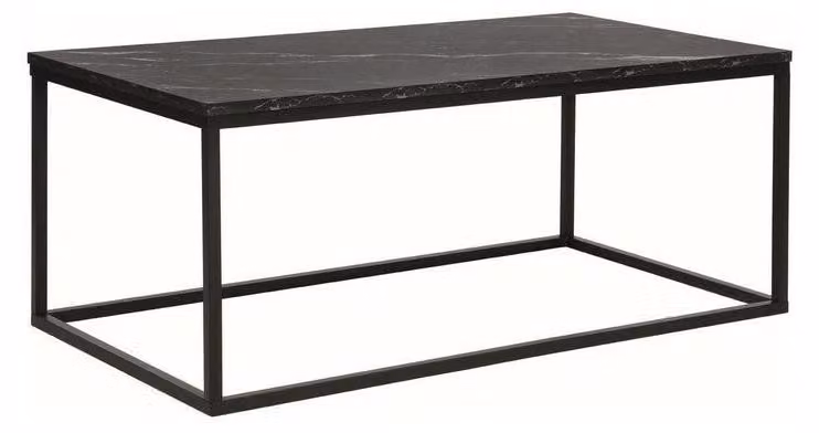 FURNLUX Tavolino da caffè Rossi nero, 110 cm / Colore principale: / Dimensioni: