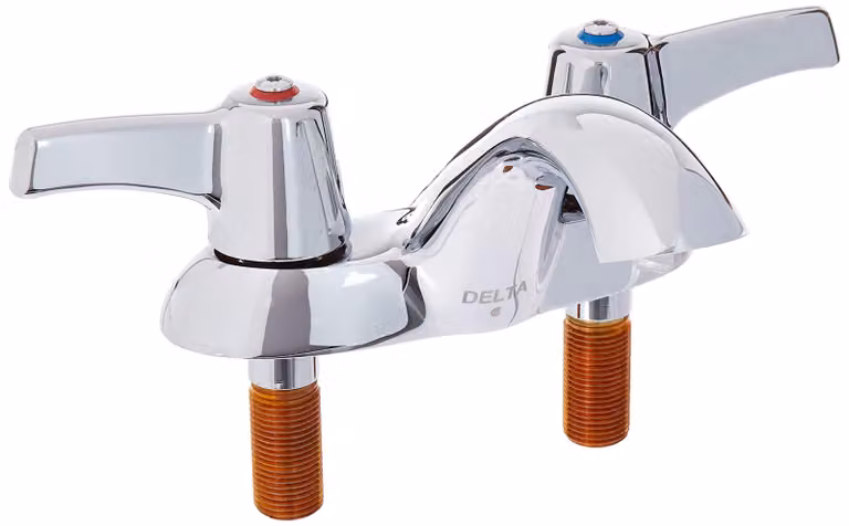 Miscelatore da bagno Delta Faucet 21C143, con due manopole, finitura cromata