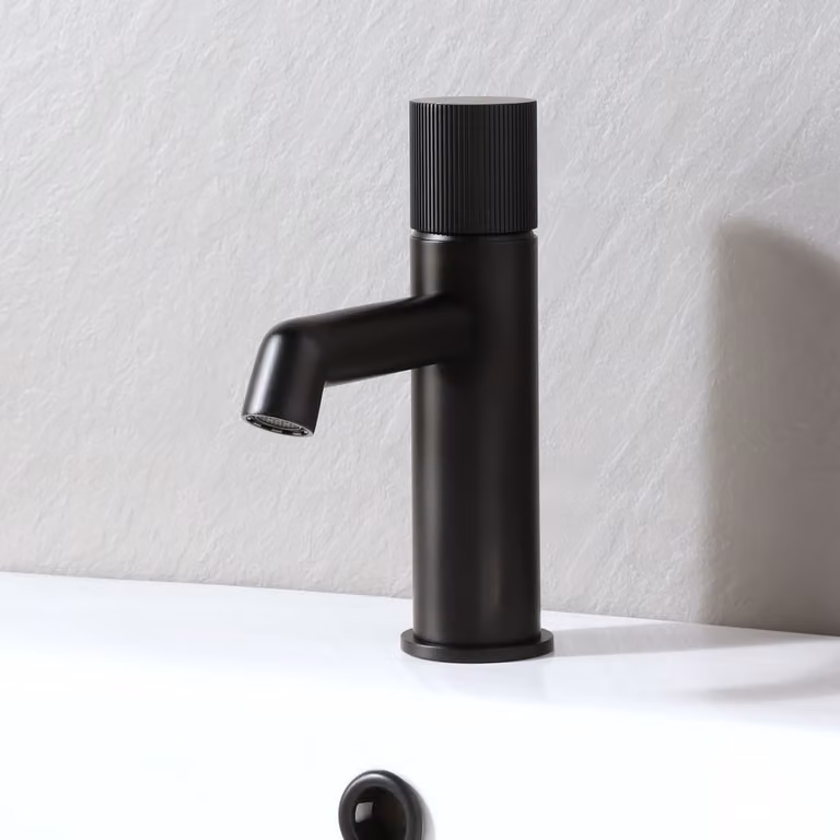 Rubinetto Miscelatore Monoforo per Lavabo  - Nero - Lune