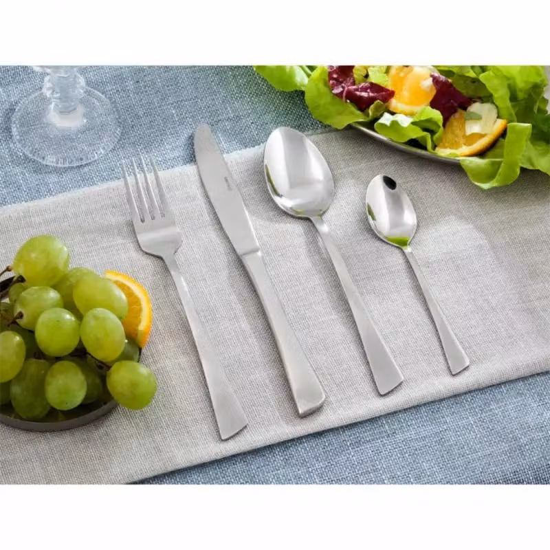 Set di posate Kinghoff KH-3520 in acciaio inossidabile color argento lucido, 72 pezzi – 2