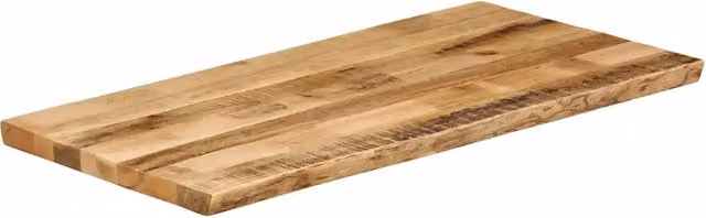 Piano Tavolo in Legno di Mango Grezzo Marrone vidaXL L/P/H: 100 x 60 x 3,8 cm