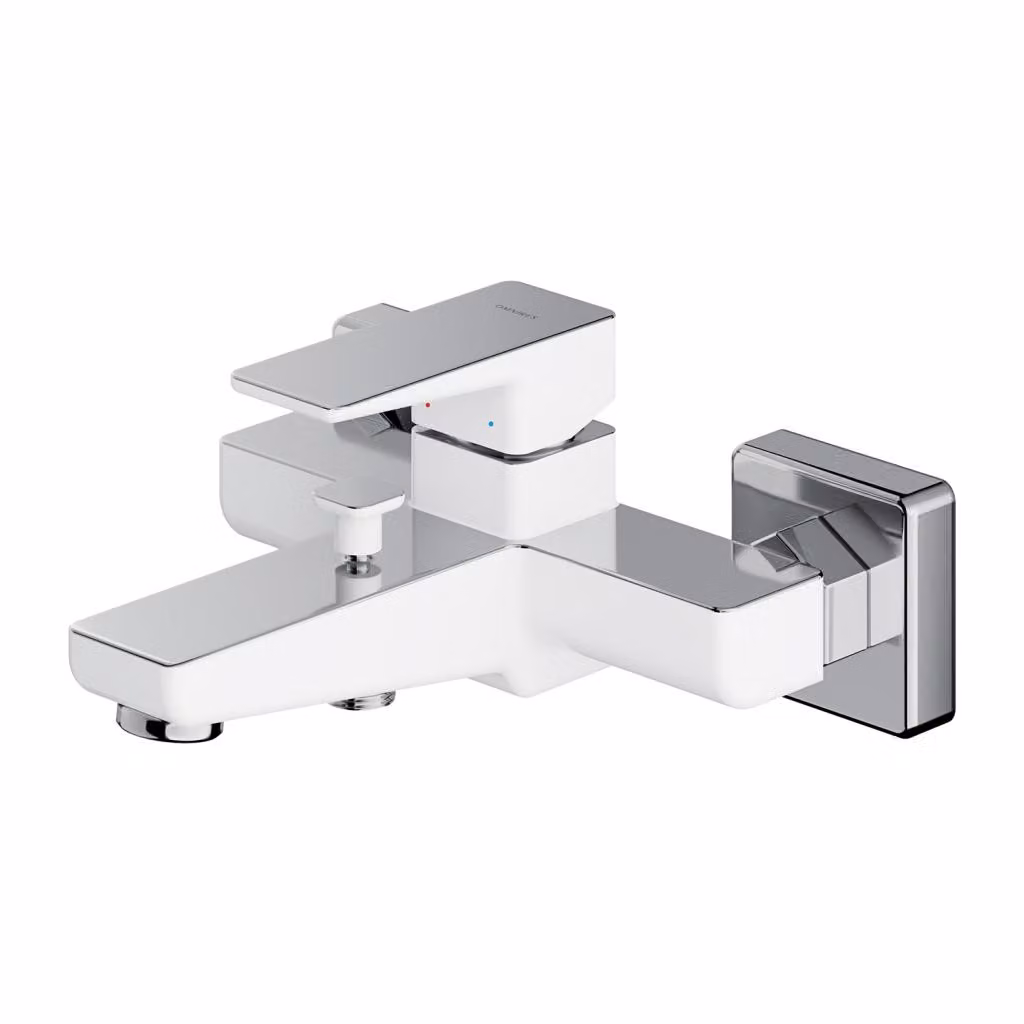 Omnires PARMA PM7430CRB Miscelatore per vasca, cromato-bianco