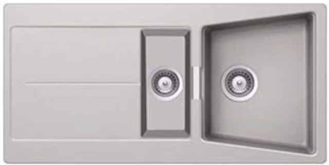 Lavello Smeg LC102AL 100x50 cm 1 vasca +1/2 con gocciolatoio reversibile
