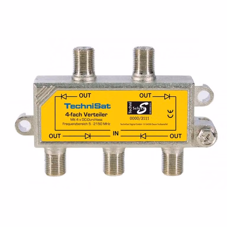 Distributore a 4 vie TechniSat, 4xDc a foro passante