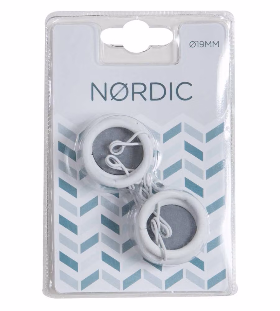 NORDIC - Anello in metallo Bianco