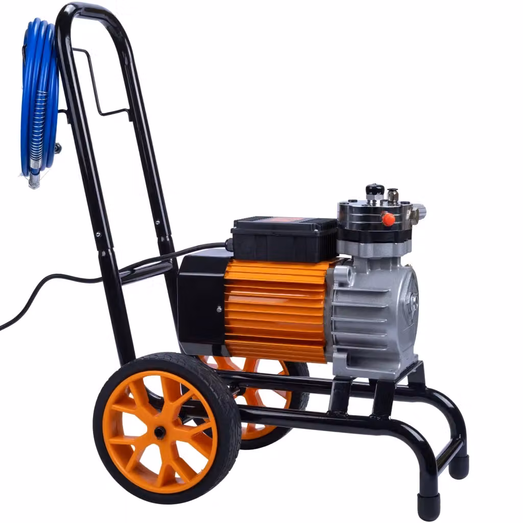 Pompa Airless Rosfix Strong Storm SS04 Arancione in Acciaio Inox con Motore 3800W, 22MPa e Portata 20L/min per Pittura, Lacca e Vernice – 2