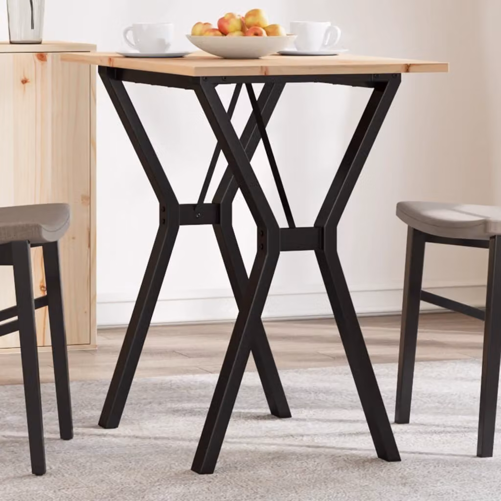 Maison Exclusive - Tavolo da Pranzo Telaio a Y 80x50x75 cm Legno Pino e Acciaio