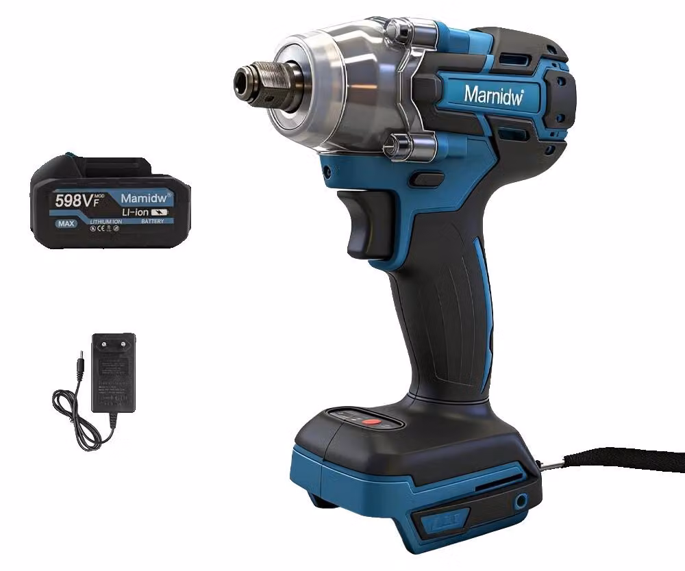 Avvitatore a percussione a batteria, elevata coppia, design compatto, set con 1 batteria