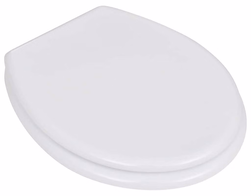 Sedile WC in MDF con Coperchio Design Semplice Bianco