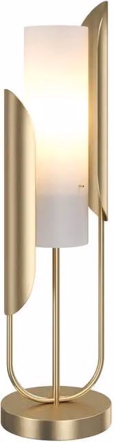 Lampada Da Tavolo Moderno Сipresso Metallo Oro Vetro 1 Luce Led E14 40W