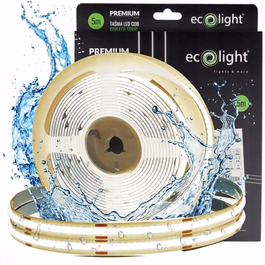LED COB 24V 9W/m 4000K 1035lm IP67 5m Eco Light EC61122