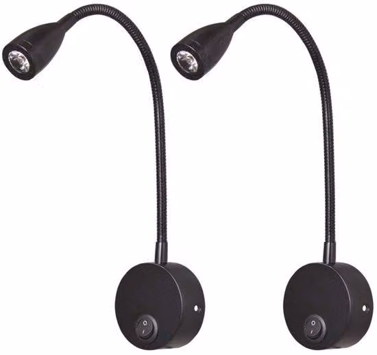 Lampada da comodino a LED - Luce bianca calda - 2 pezzi - Lampada da comodino