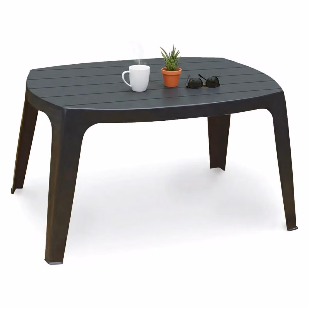 Tavolino da esterno DMORA nero antracite L: 76 cm, P: 49 cm, H: 43 cm – 2