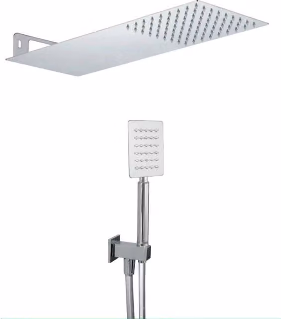Set doccia quadrato moderno completo