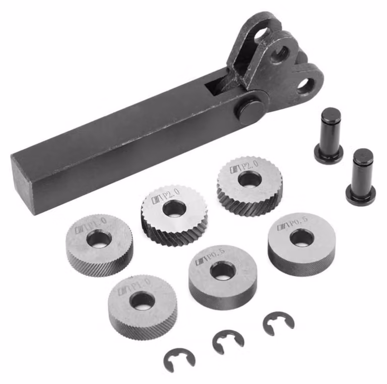 Set di utensili in acciaio a righe, composto da 7 pezzi, per lavorazione del metallo e torni, con dimensioni 0,5/1/2 mm