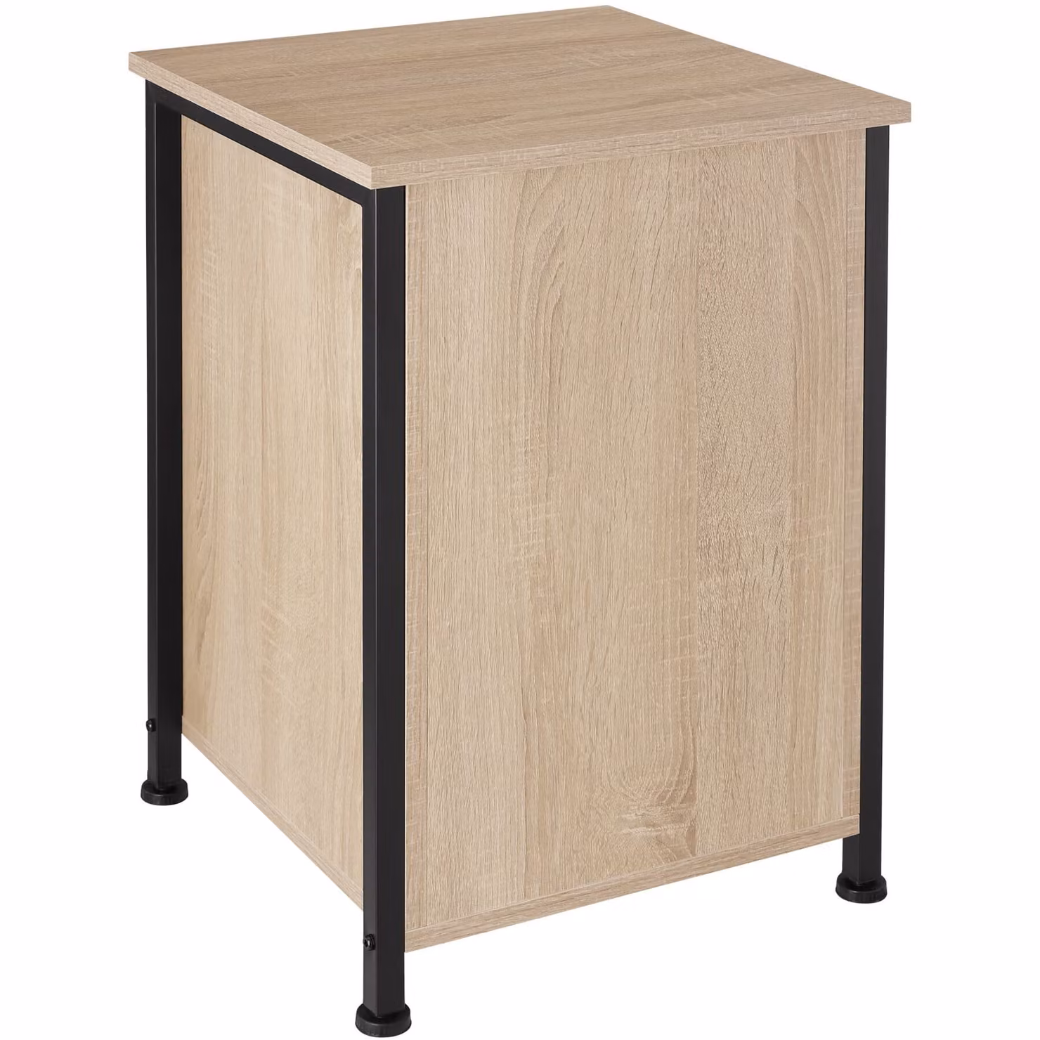 Comodino Waterford TecTake in stile industriale, colore rovere e beige, L: 40 cm, P: 42 cm, H: 60,5 cm