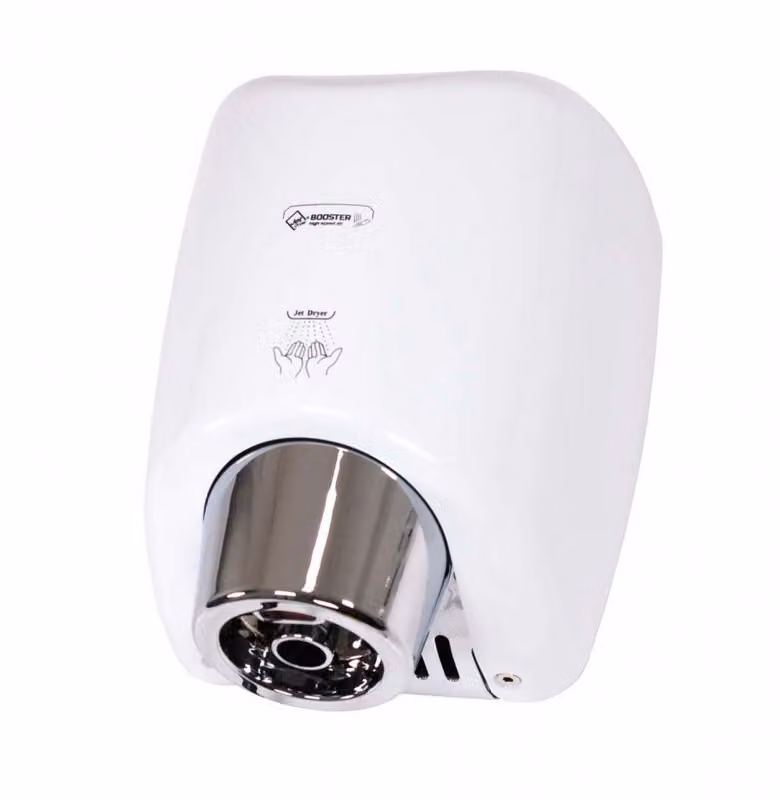 Asciugatrici a getto - Asciugamani a getto BOOSTER Touchless, metallo bianco 8596220009333