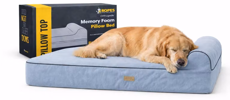 Letto ortopedico per cani KOPEKS, realizzato in memory foam, con cuscino e rivestimento impermeabile