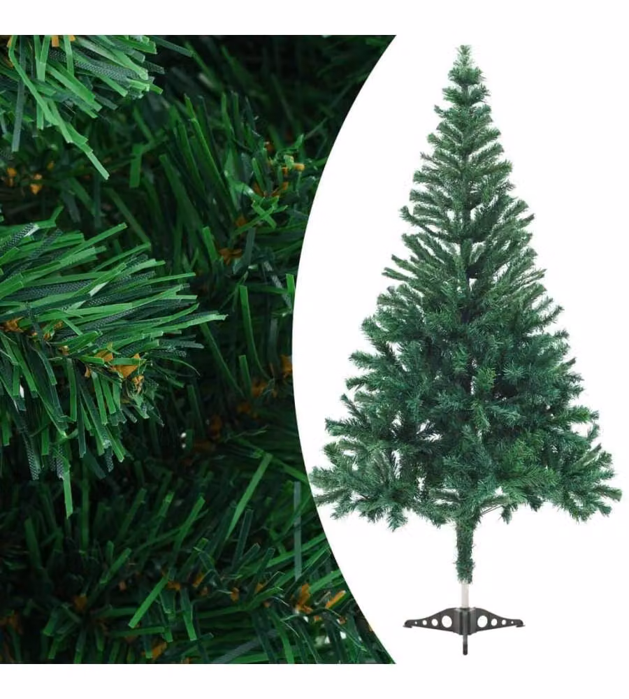 Albero di Natale artificiale verde con LED e palline vidaXL, Altezza: 180 cm