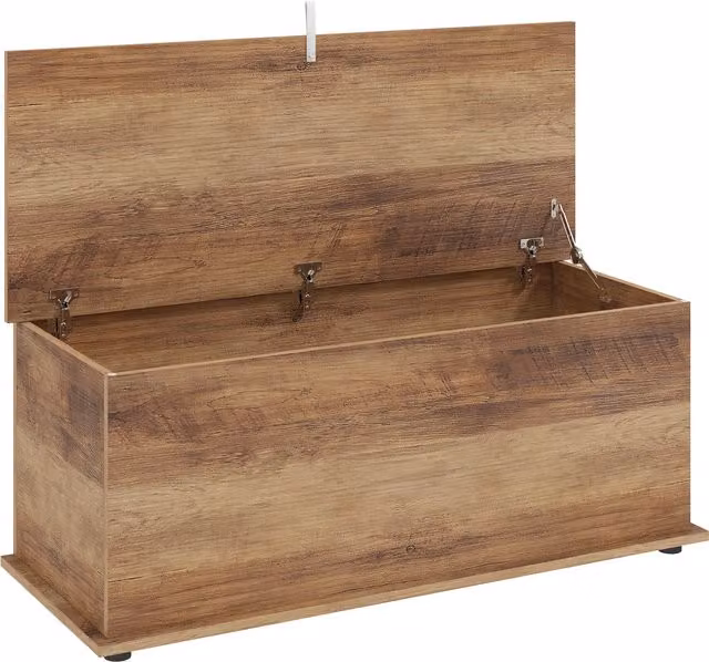 Panca Contenitore Multiuso HOMCOM in Legno per Camera o Ingresso, Bianco, L 100 x P 40 x H 40 cm